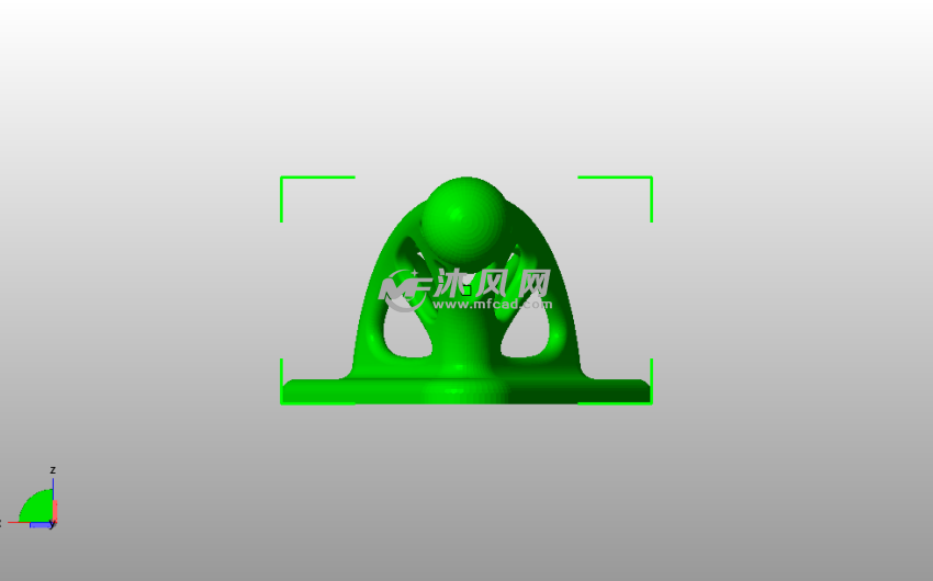 中空衣服挂钩俯视图