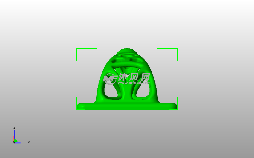 中空衣服挂钩底视图