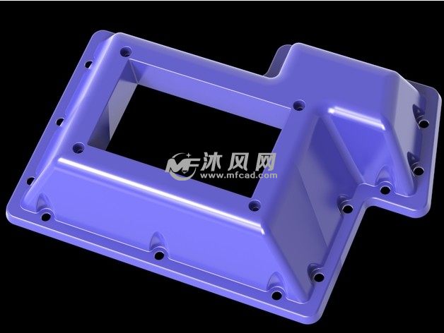 注塑模具零部件俯视图