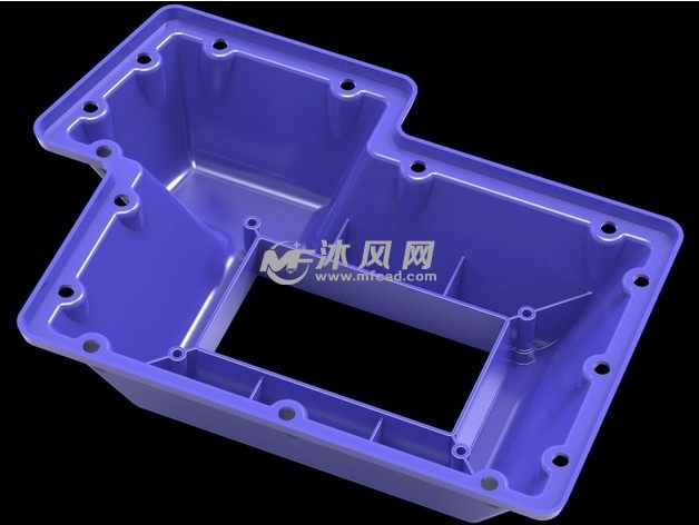 注塑模具零部件底视图