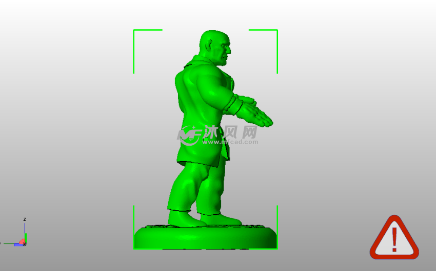 暴徒人物模型侧视图