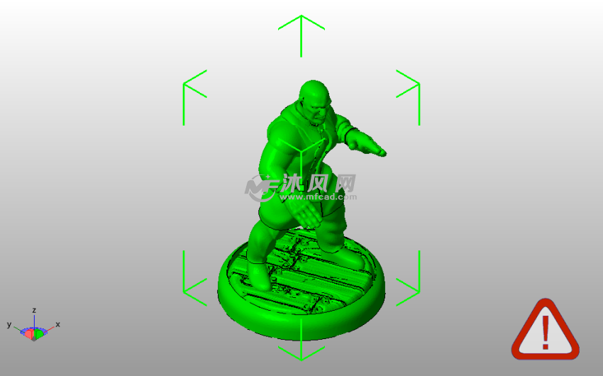 暴徒人物模型斜视图