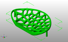  肥皂盒模型内斜视图
