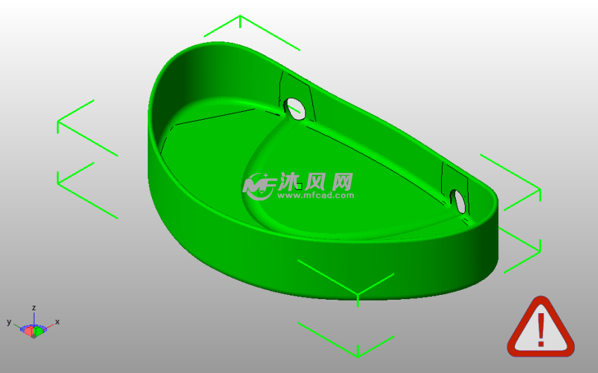  肥皂盒模型外壳斜视图