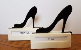 高跟鞋展示架侧视图