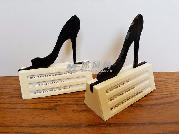 高跟鞋展示架斜视图