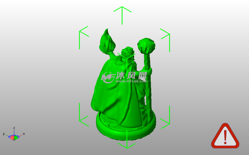 火炬手男巫斜视图