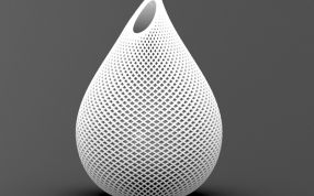 菱形北欧风花瓶效果图