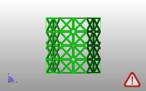 镂空灯罩模型主视图