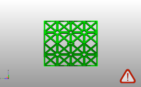 镂空灯罩模型侧视图