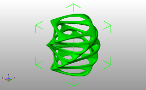 螺旋镂空烛灯罩斜视图