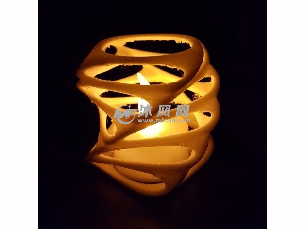 螺旋镂空烛灯罩实物图