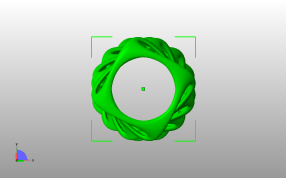 螺旋镂空烛灯罩俯视图