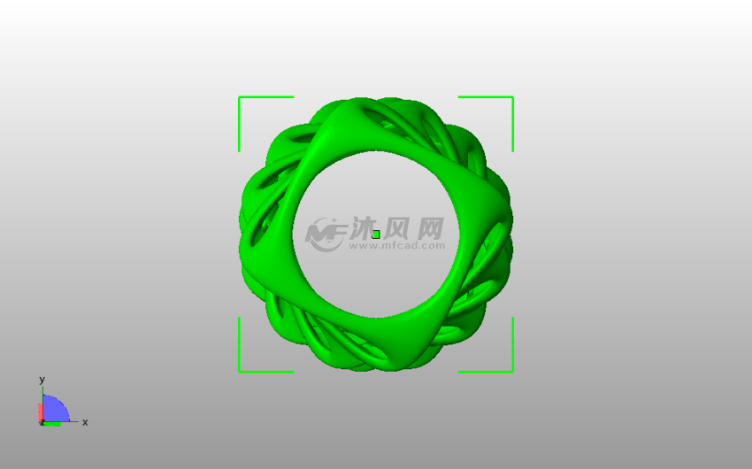 螺旋镂空烛灯罩俯视图