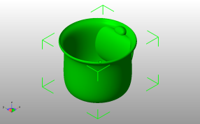 胖水杯模型斜视图