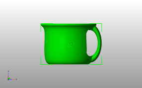 胖水杯模型侧视图