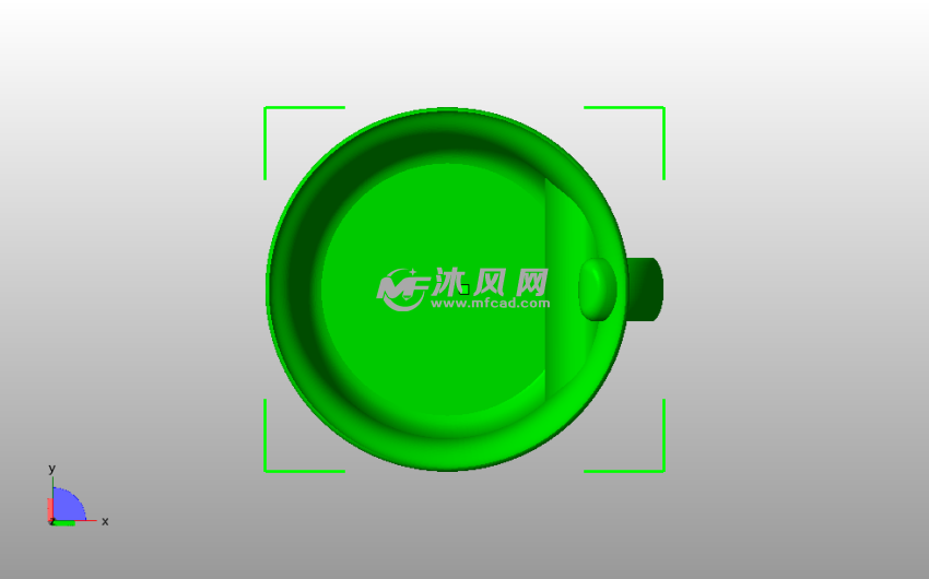 胖水杯模型俯视图