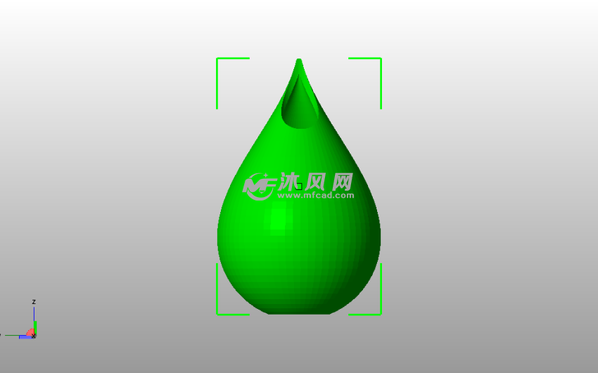 平面北欧风花瓶主视图