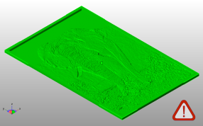 大象浮雕斜视图