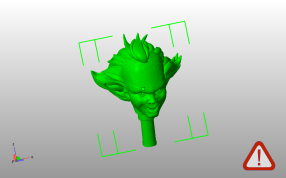 小丑人物雕像头