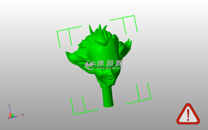 小丑人物雕像头