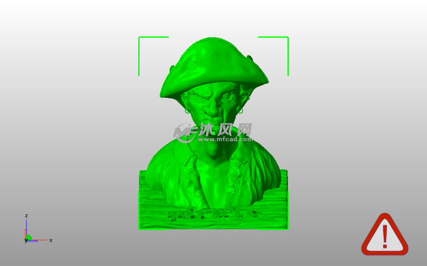 海盗半身像主视图