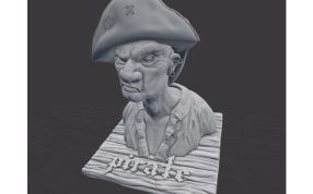 海盗半身像效果图