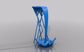 漂浮的水杯支架主视图