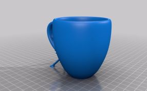 漂浮的水杯水杯主视图