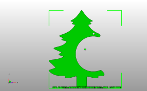 圣诞节挂树主视图
