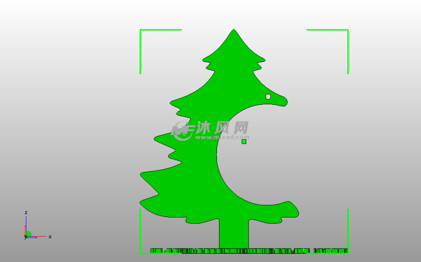 圣诞节挂树主视图