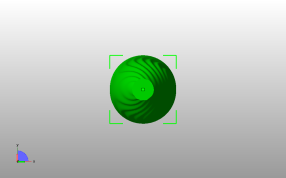  水纹圆形花瓶俯视图