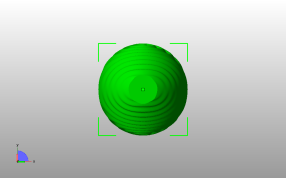 水纹胖墩花瓶俯视图