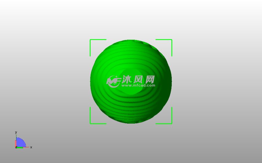 水纹胖墩花瓶俯视图