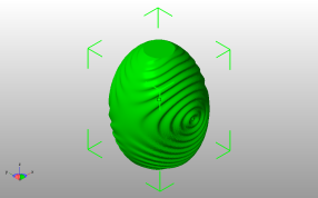 水纹胖墩花瓶斜视图