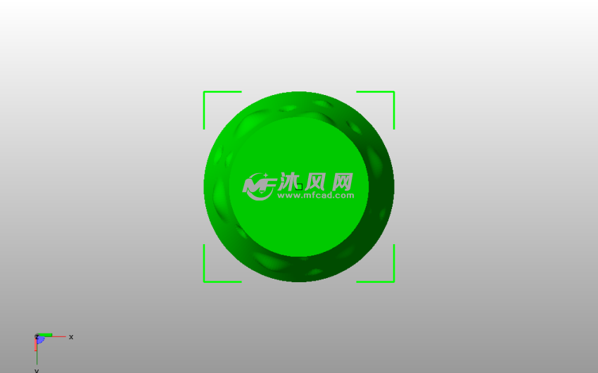 泡泡圆底花瓶俯视图