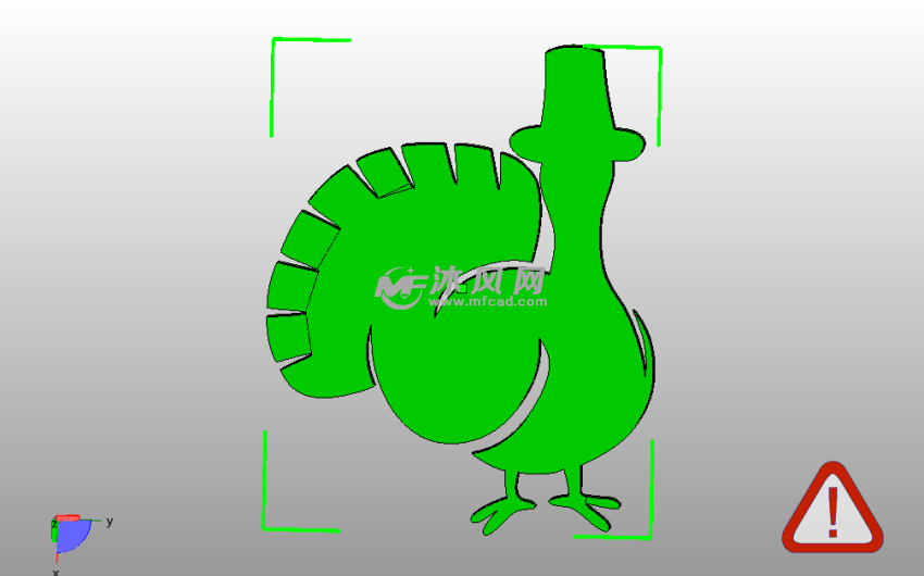 感恩节2D墙贴火鸡