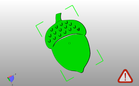 感恩节2D墙贴橡子