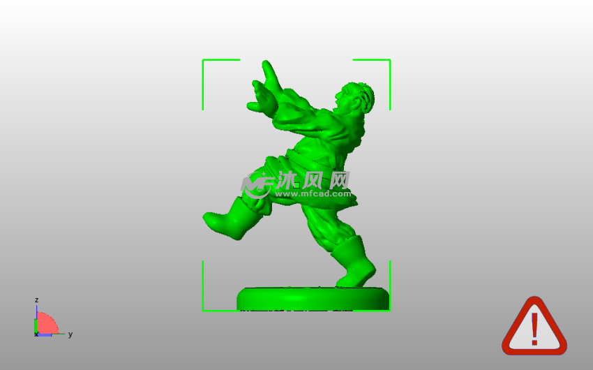 惊慌失措的农民侧视图