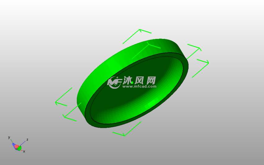 牙刷架模型底斜视图