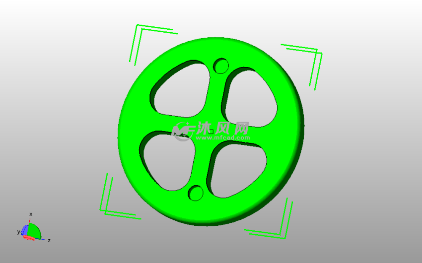 牙刷架模型顶盖