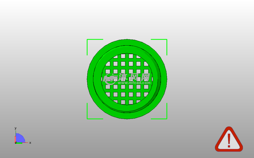 镂空料粒容器俯视图