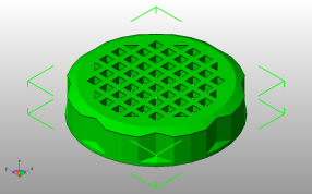 镂空料粒容器瓶盖