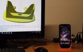 手机充电支架主视图