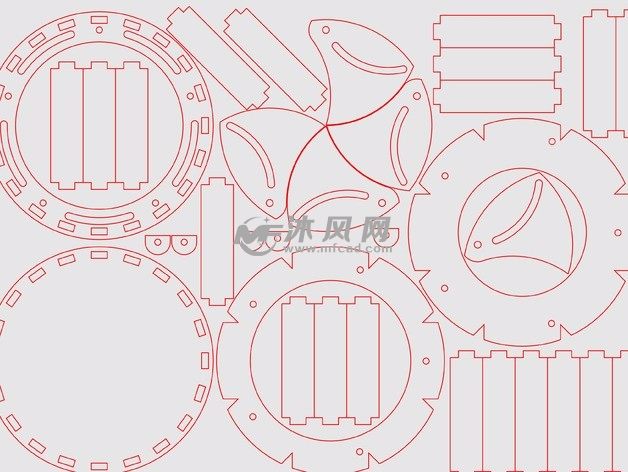 A4纸切片盒子零件图
