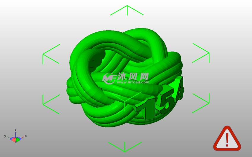 T54围巾模型斜视图