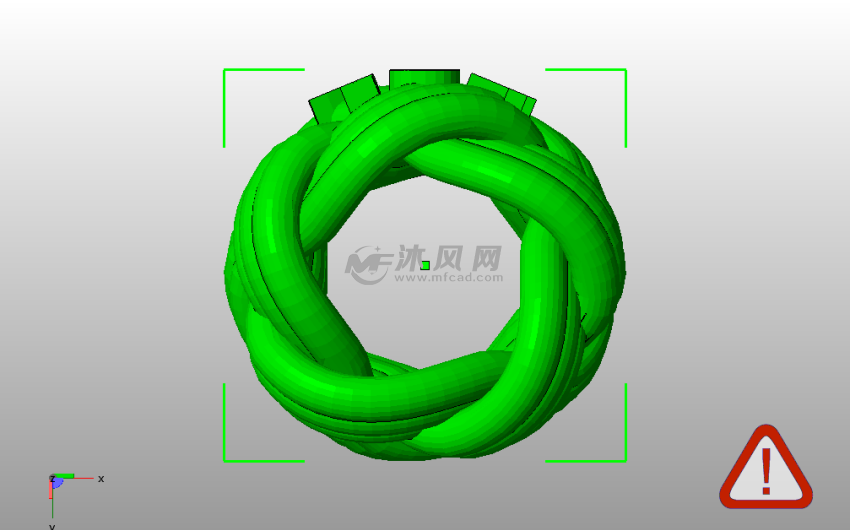 T54围巾模型俯视图