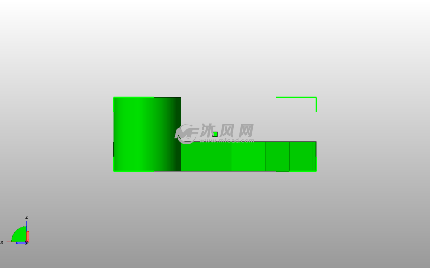 厨房卷纸架侧视图