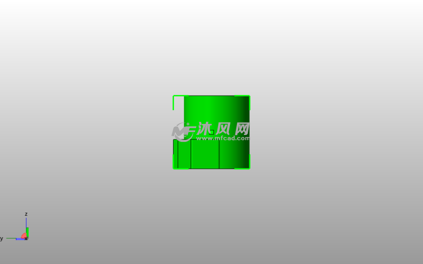 厨房卷纸架主视图