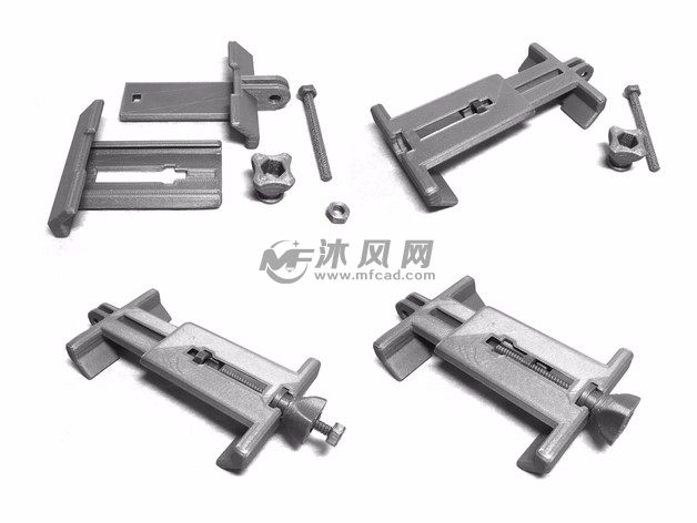 多维度手机支架零件图